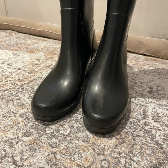 Hunter moss wedge heeled boots - Picture 8 of 11